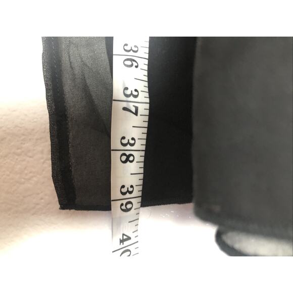 Ekouaer Women's Chiffon Sheer Cardigan Cover Ups Drawstring Black Size XL - Picture 4 of 10